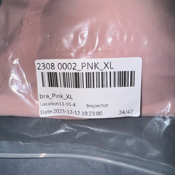 ChiCup Comfort Adjustable Straps Deep V Front Button Pink Wireless Bra NWT!!! - Picture 5 of 7